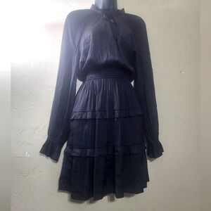 Casual Plain black dress